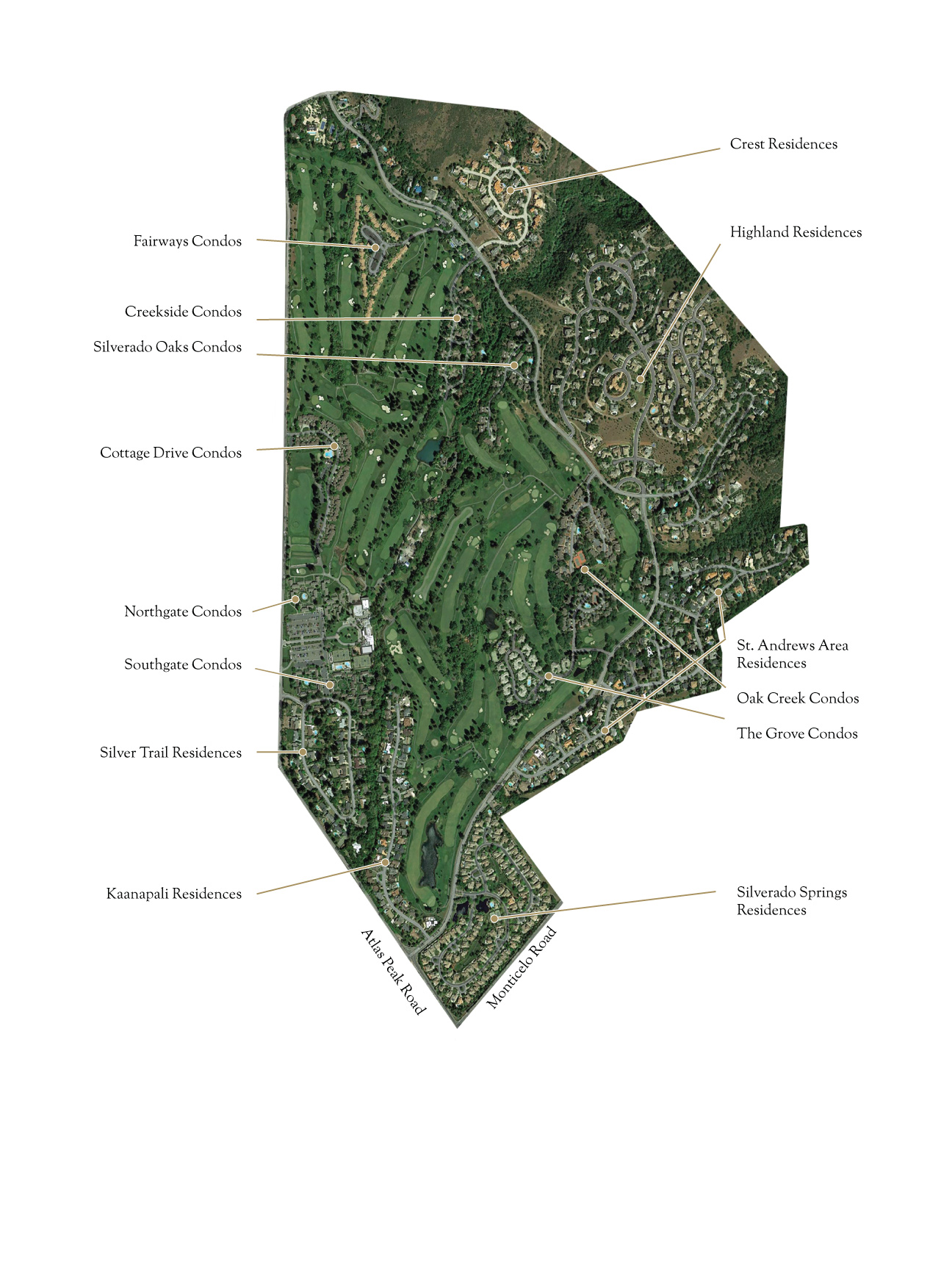 Silverado Residential Community Area Map